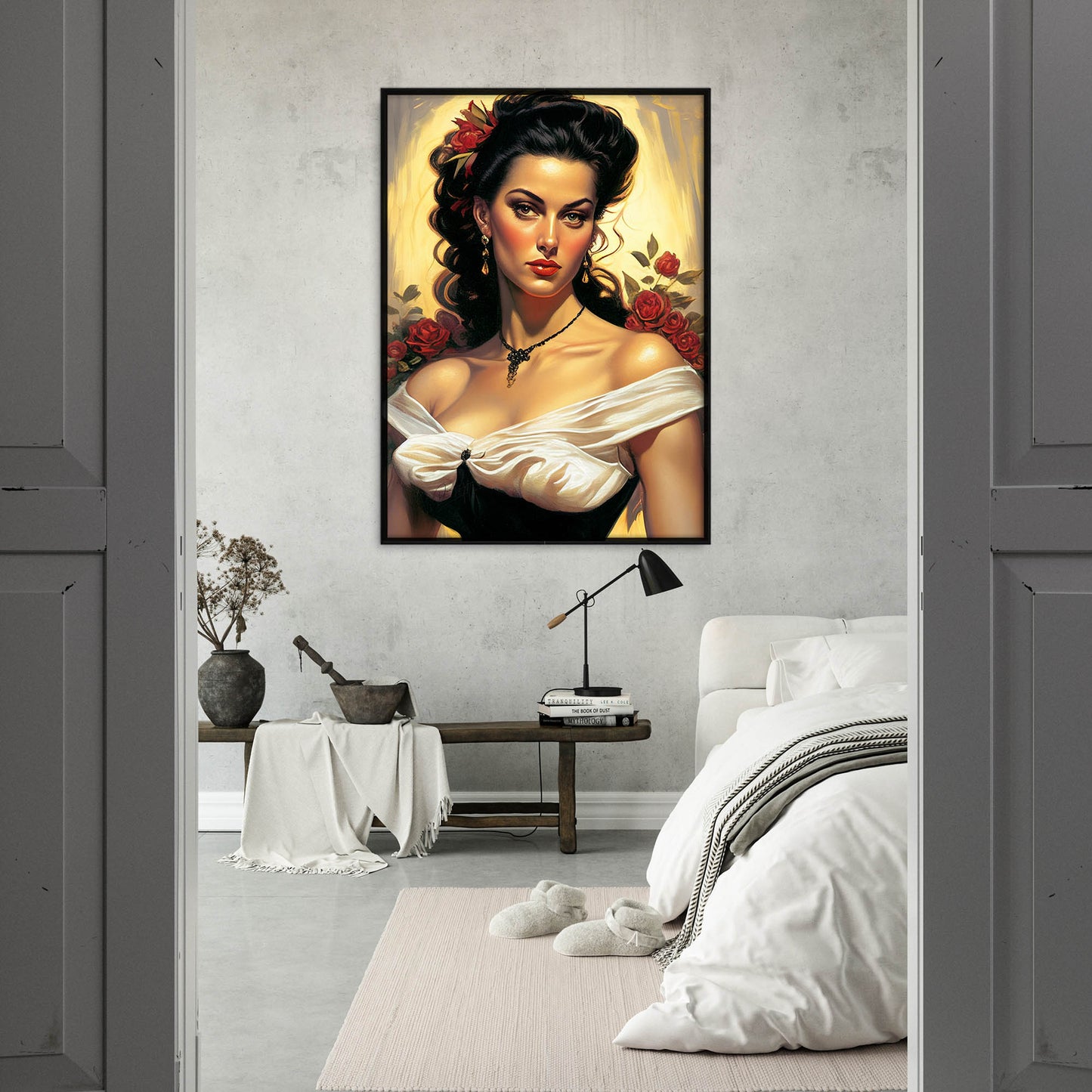 »Elegant Bridal Serenity« retro poster