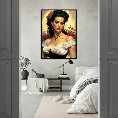 »Elegant Bridal Serenity« retro poster