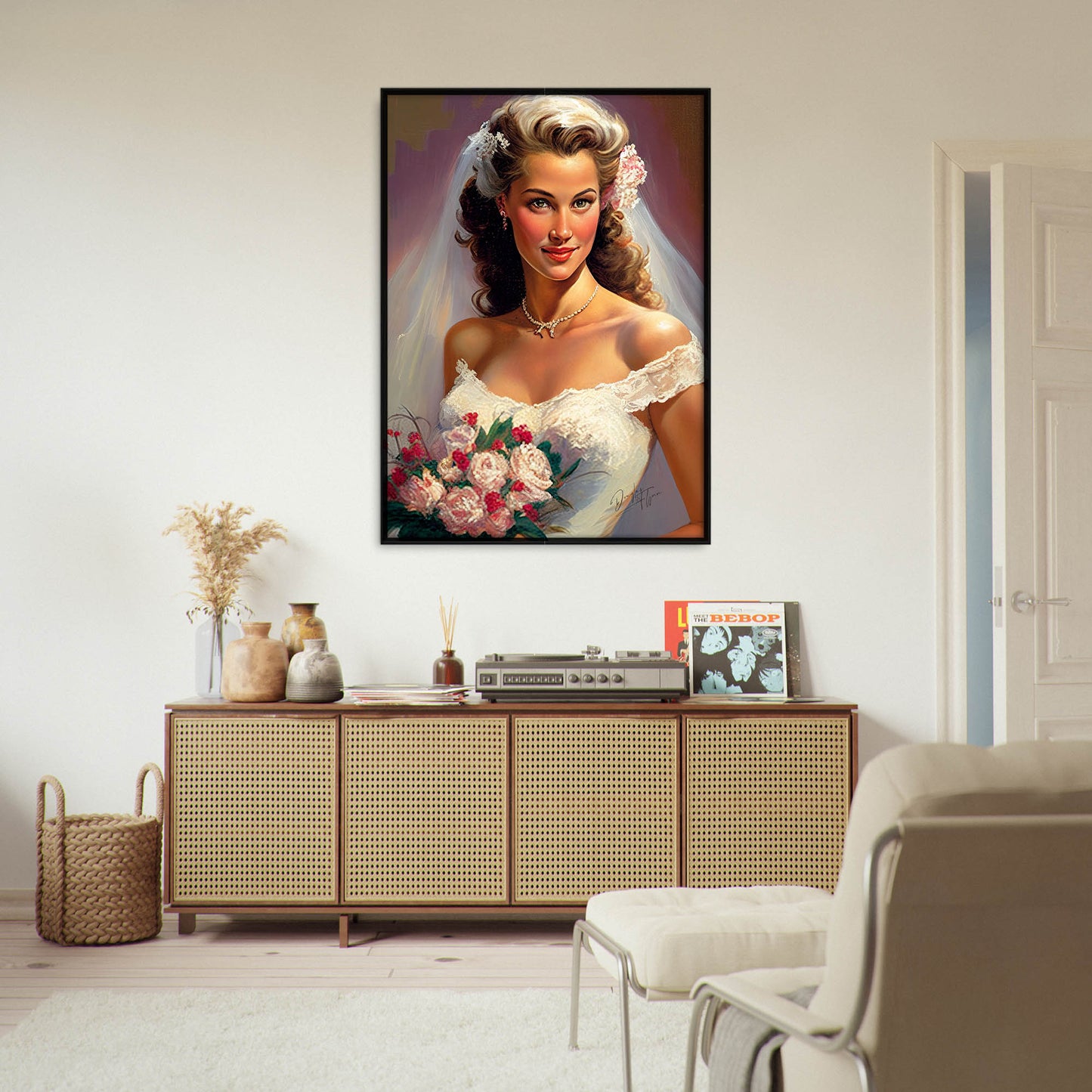 »Vintage Romance for Weddings« retro poster