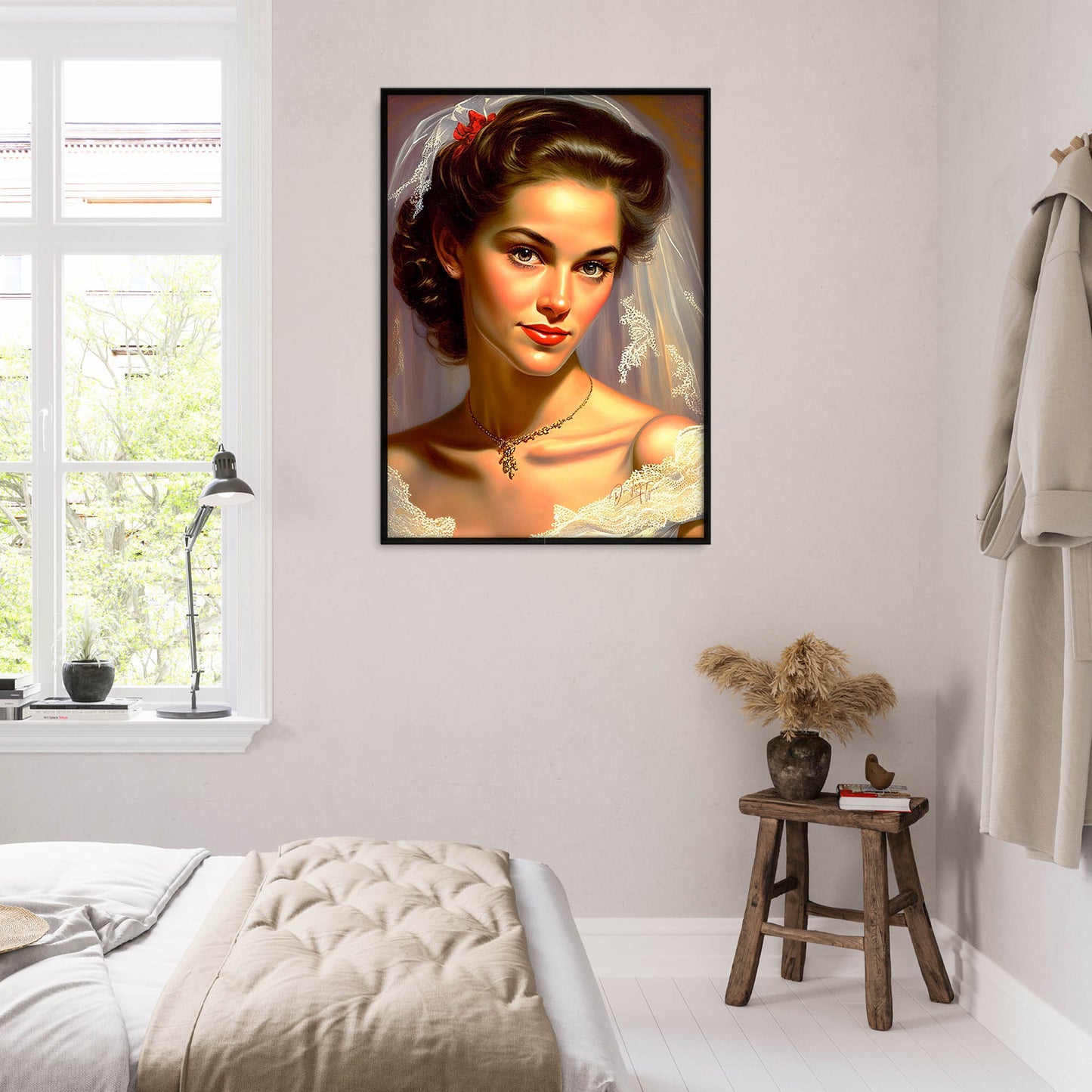»Veiled Wedding« retro poster