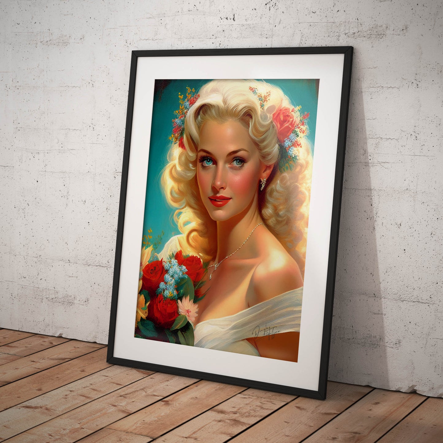 »Bridal Elegance on Stage« retro poster