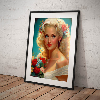 »Bridal Elegance on Stage« retro poster