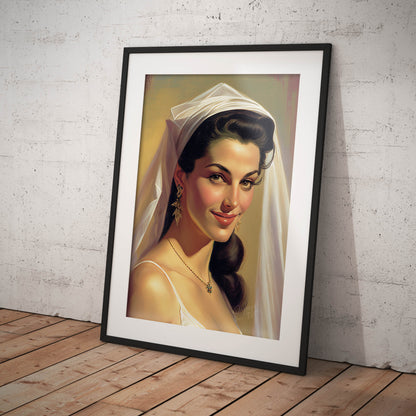 »Bridal Beauty and Style« retro poster