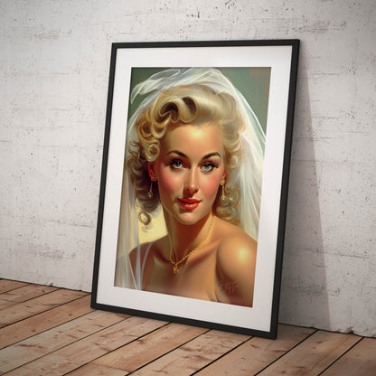 »Bridal Vintage Chic« retro poster