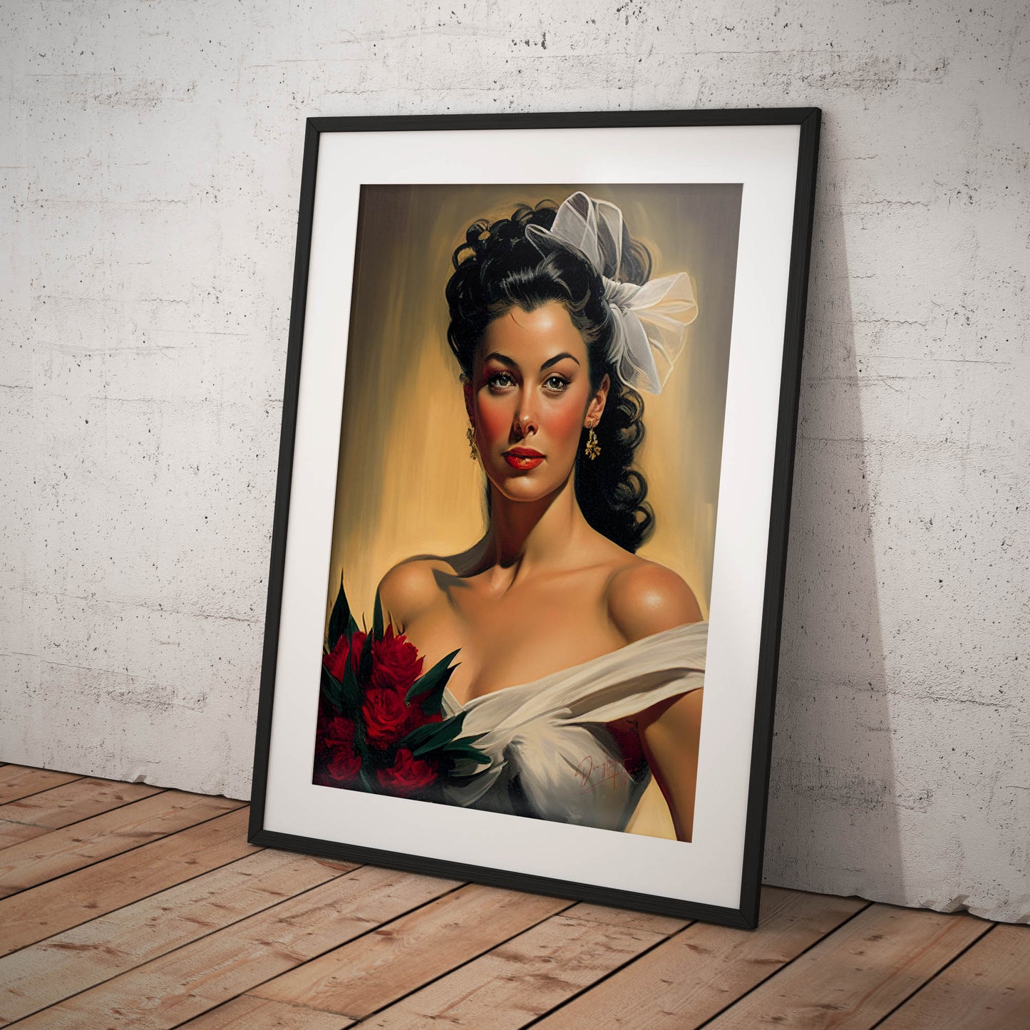 »Bridal Happiness« retro poster
