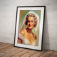 »Lace wedding dreams« retro poster