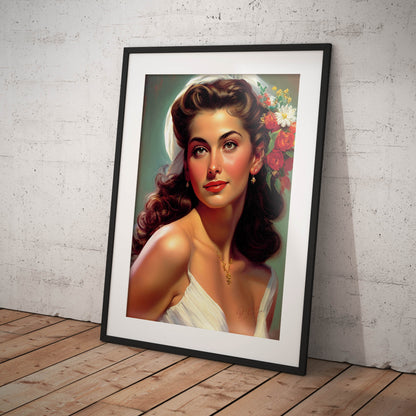 »White Wedding Memories« retro poster