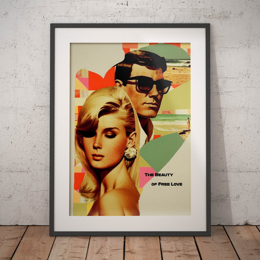 »The Beauty of Free Love«retro poster