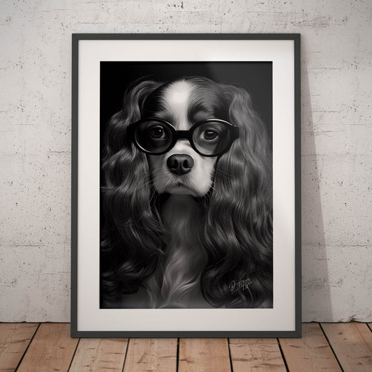 »Brainy Beauty« retro poster