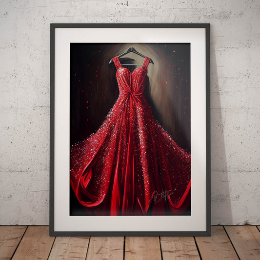 »Fiery Ruby Dress«