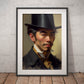 »Classic in Hat«retro poster
