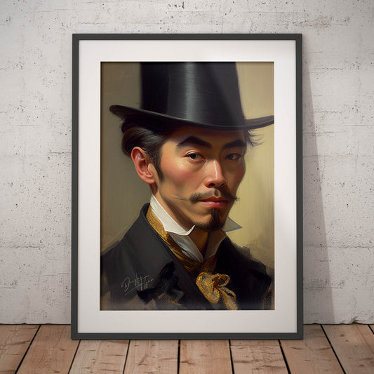 »Classic in Hat«retro poster