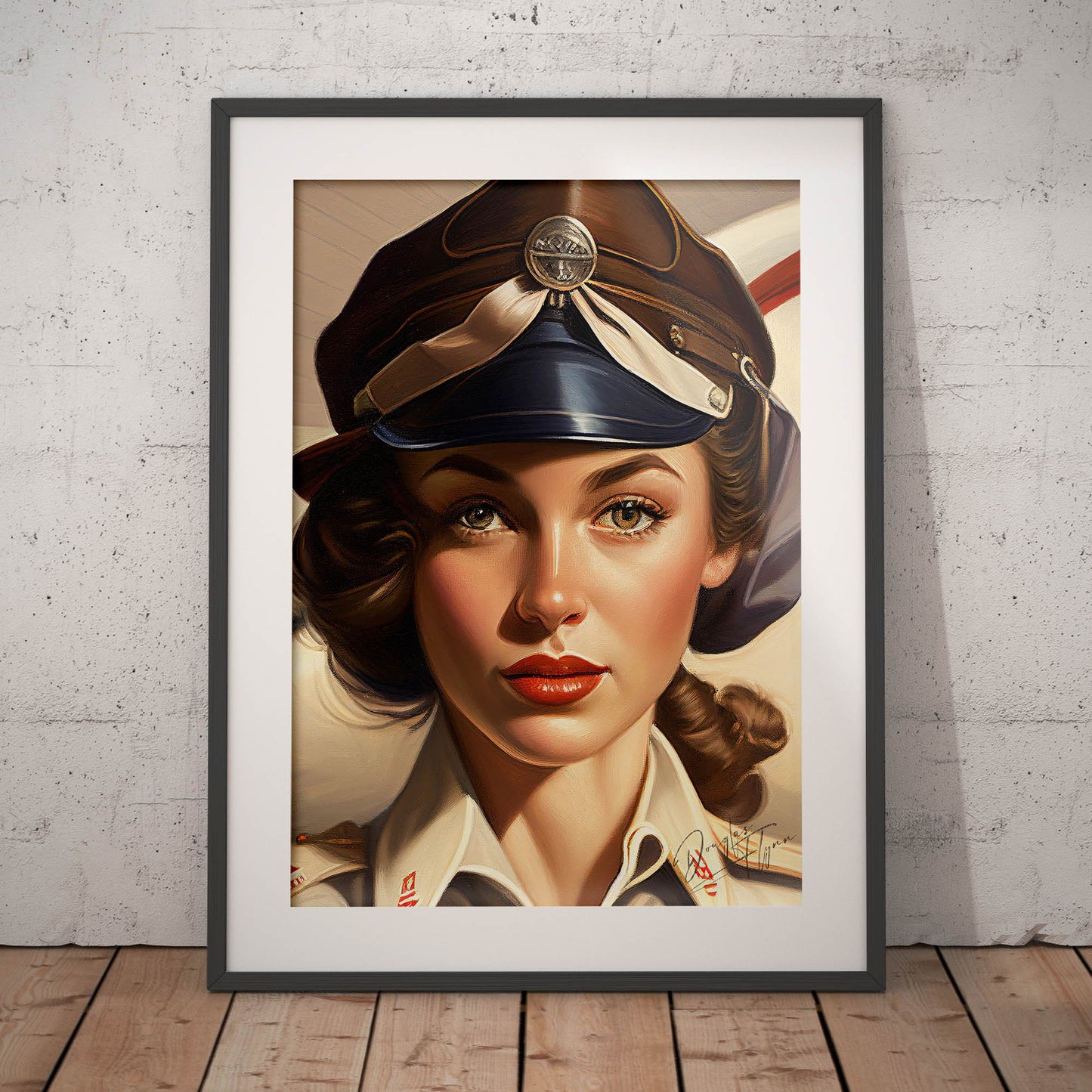 »Let me be your wingman« retro poster
