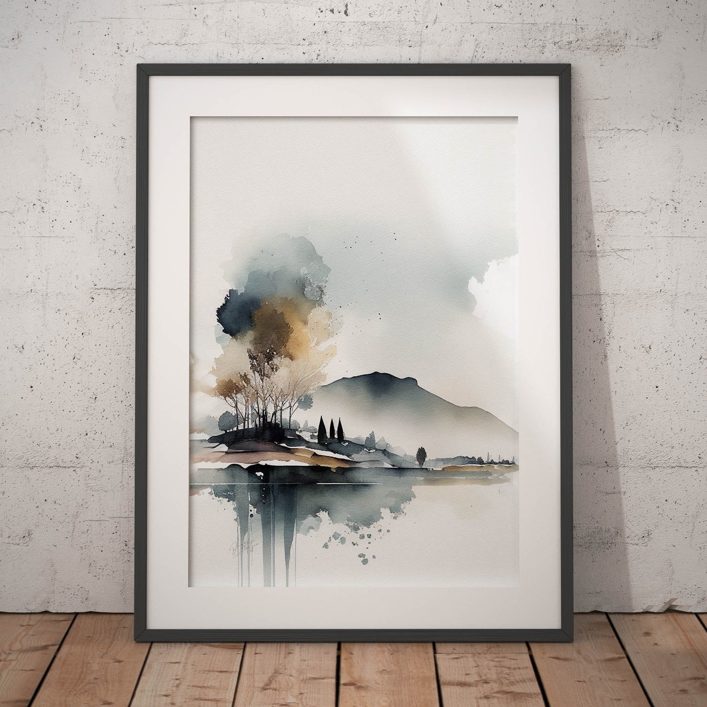 »A Symphony Landscapes« retro poster