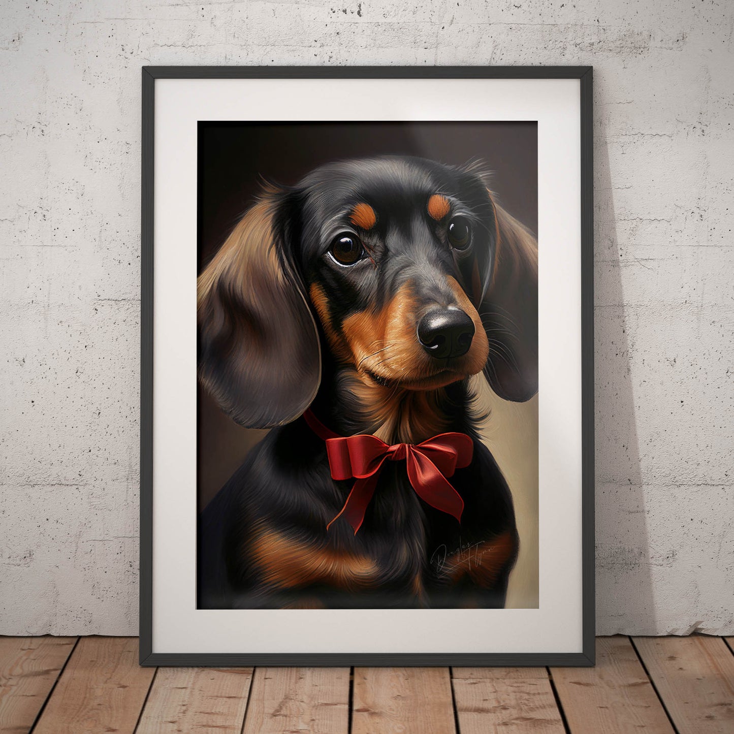 »Dachshund med rosett«