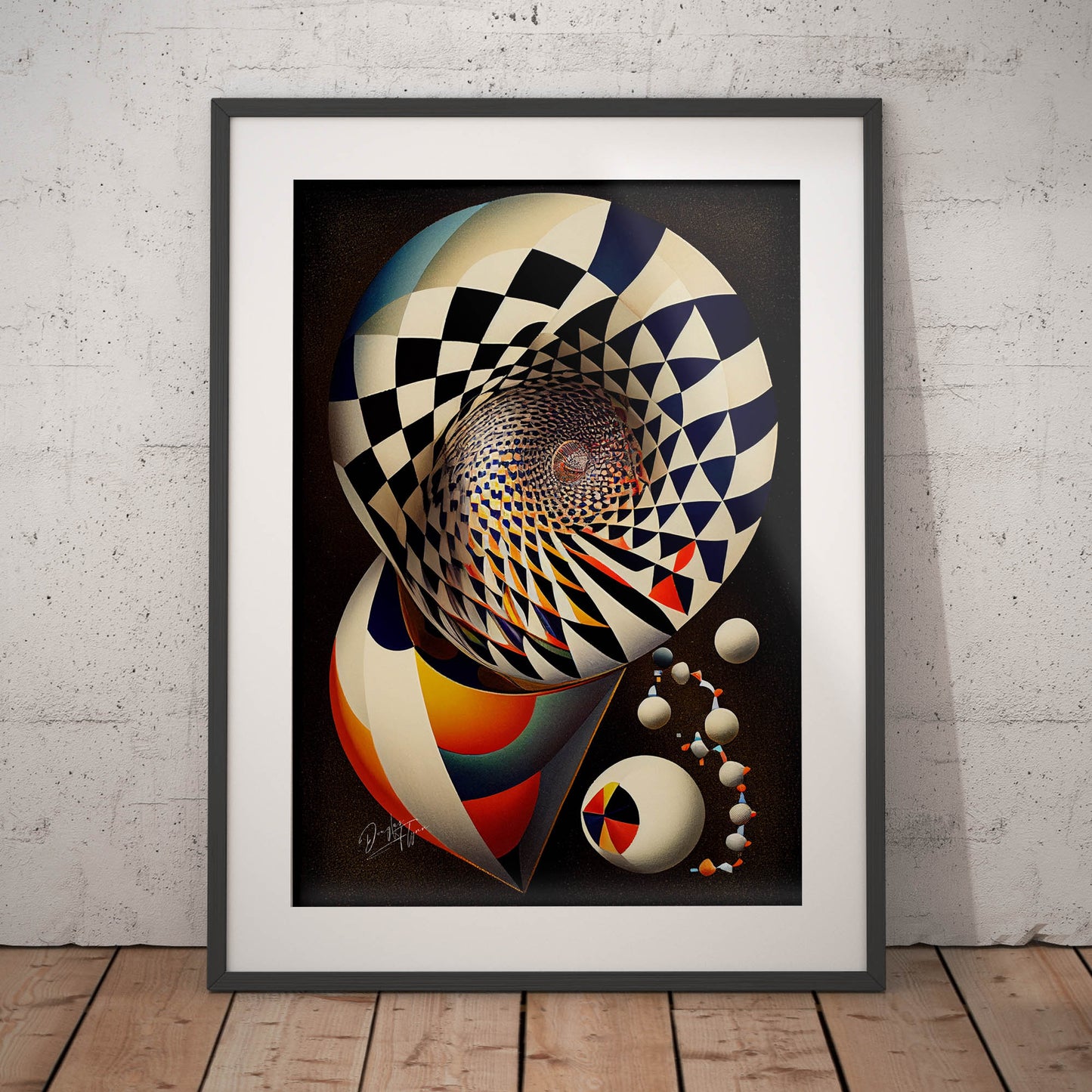 »Chromatic Compositions« retro poster