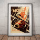 »Classics on the Track« retro poster