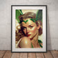 »The Emerald Enforcer« retro poster