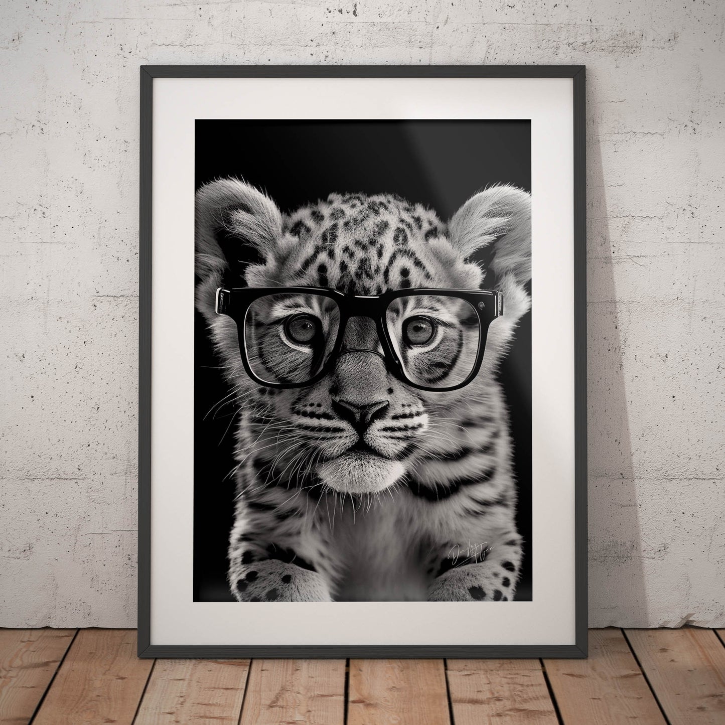 »Brainy Bengal« retro poster