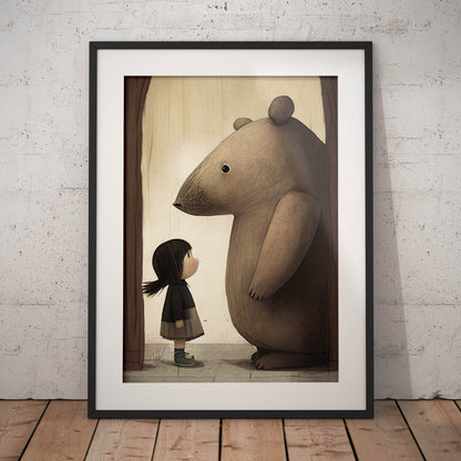 »Defiant Trog And The Princess« retro poster