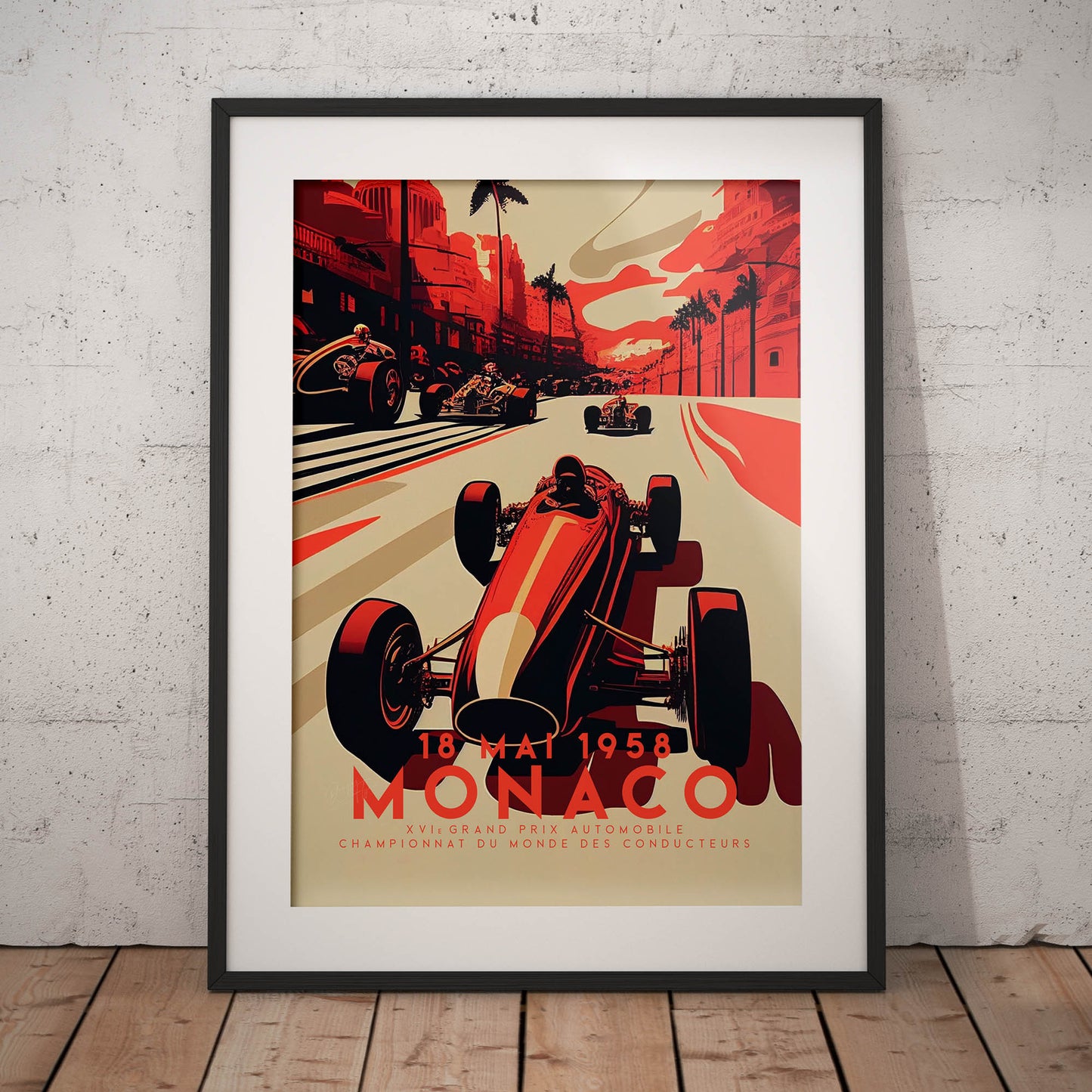 »Echoes of Engine Roars« retro poster