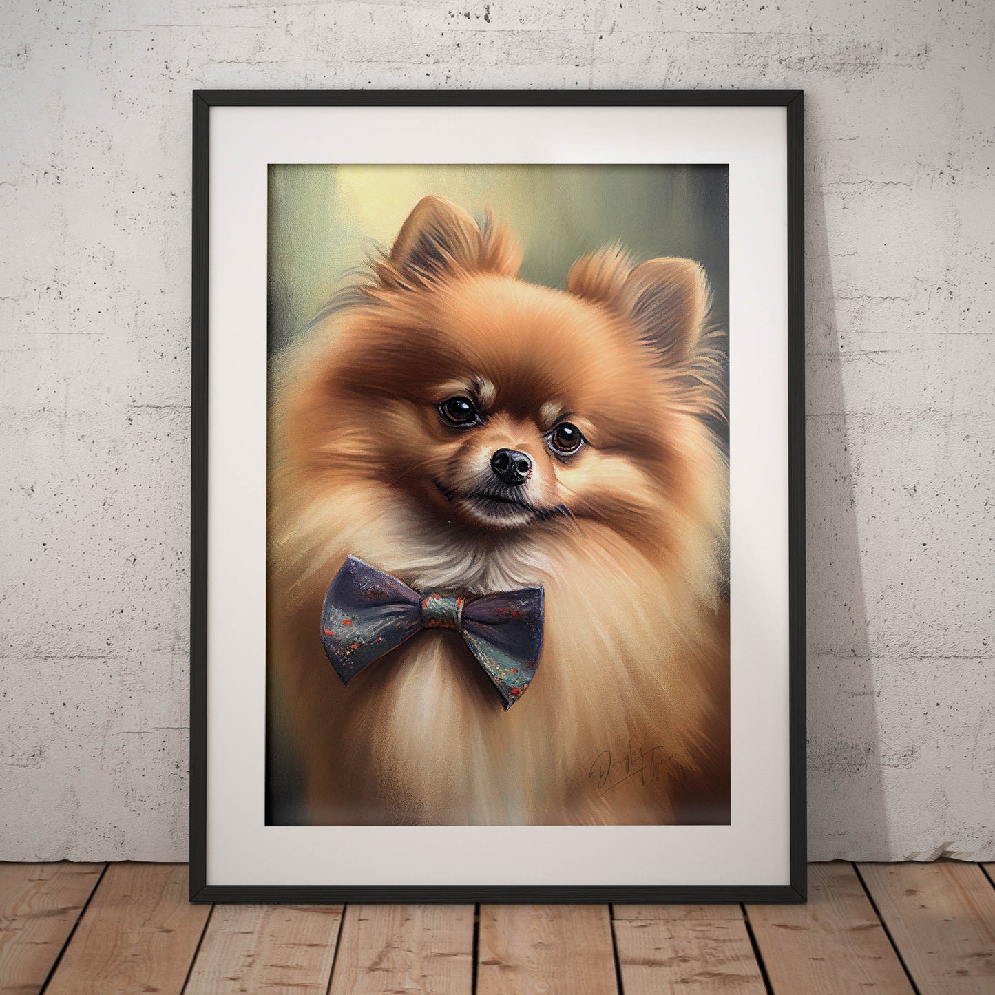 »Pomeranian med rosett«