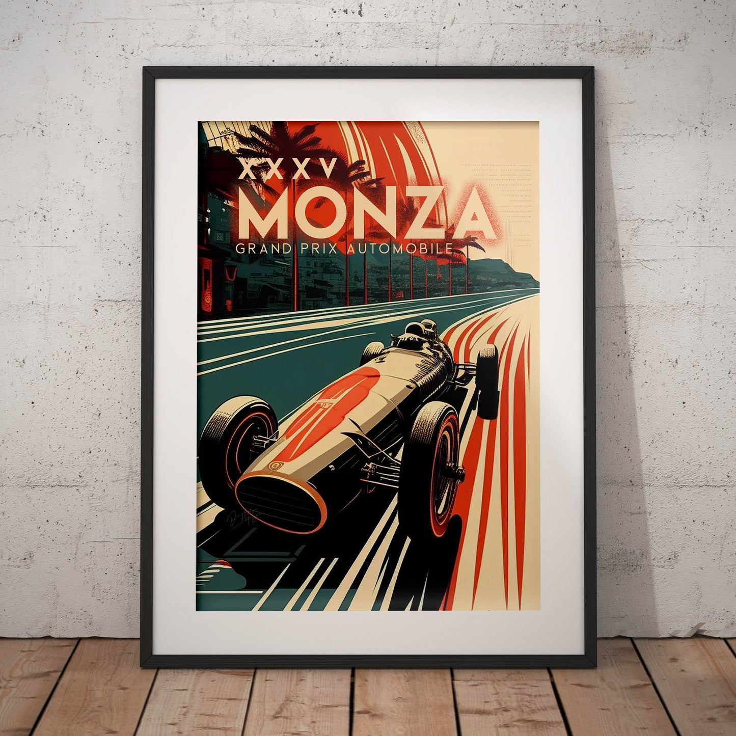 »Famous Four Wheels« retro poster