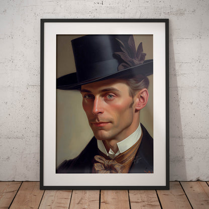 »Fashionable Gent«retro poster