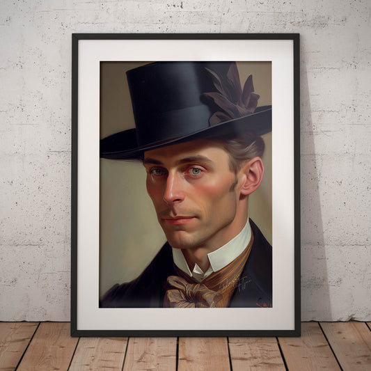 »Fashionable Gent«retro poster