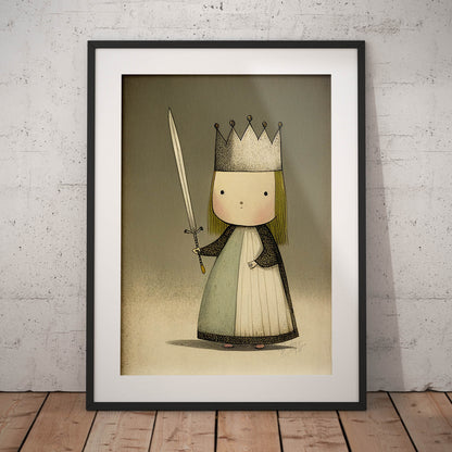 »Fussy Little Princess« retro poster