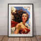»The Lady In Red« retro poster