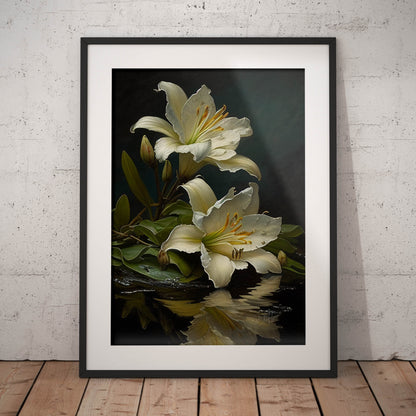 »Floral Serenade« retro poster