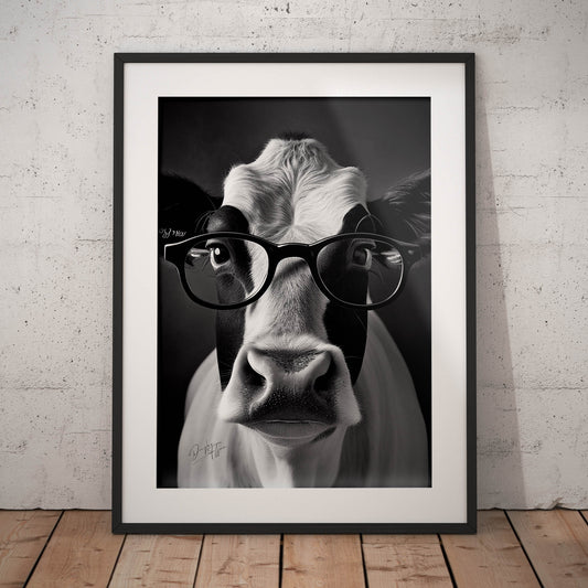 »Cattle Genius« retro poster