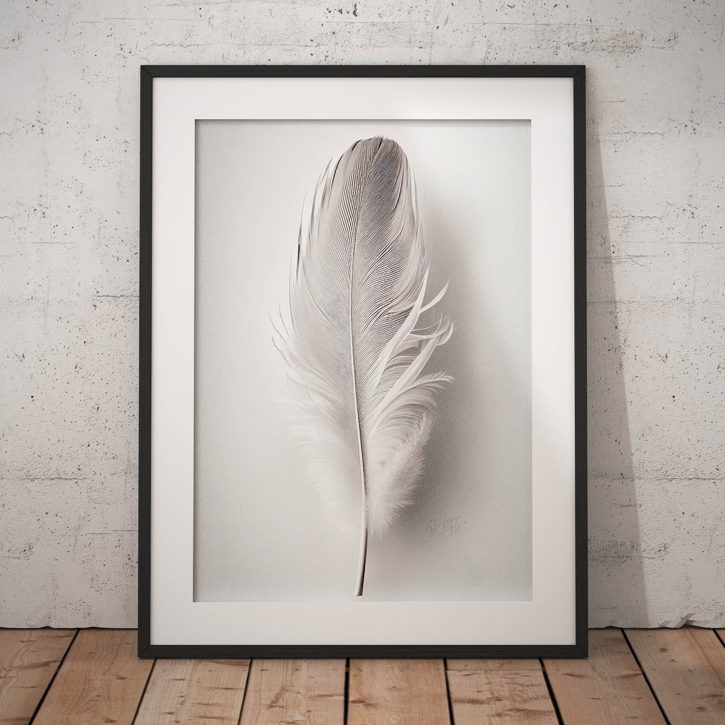 »Found a White Feather no 2« designposter