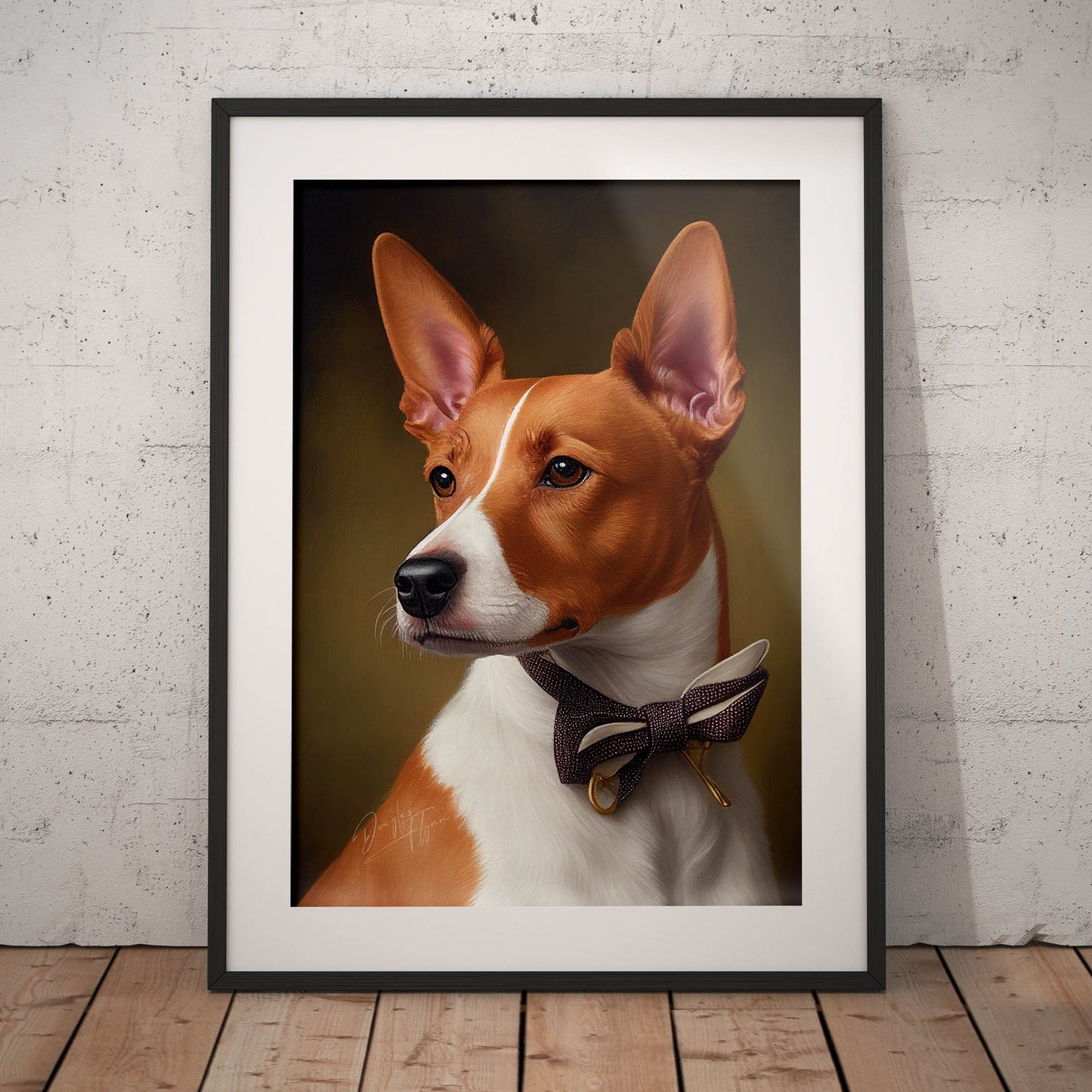 »Basenji med rosett«