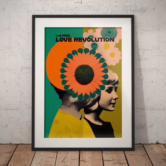 »The Free Love Revolution«retro poster