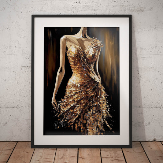 »Golden Glimmer Dress«