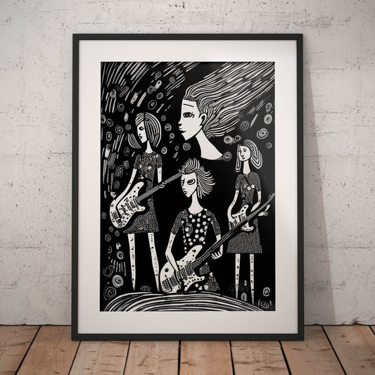 »Band Rivalries« retro poster