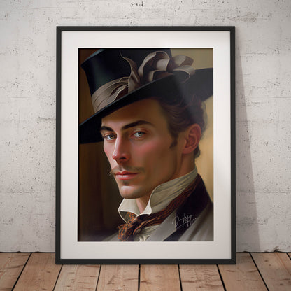 »Hattitude Past«retro poster