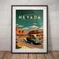 »Nevada, travel poster no 1« retro poster