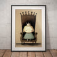 »Grumpy Little Princess« retro poster