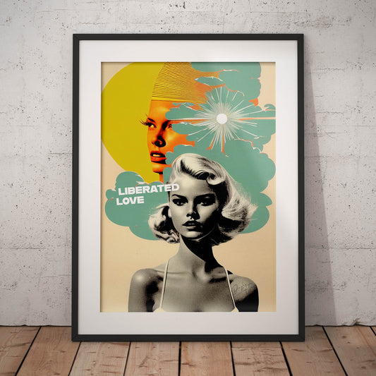 »Liberated Love«retro poster