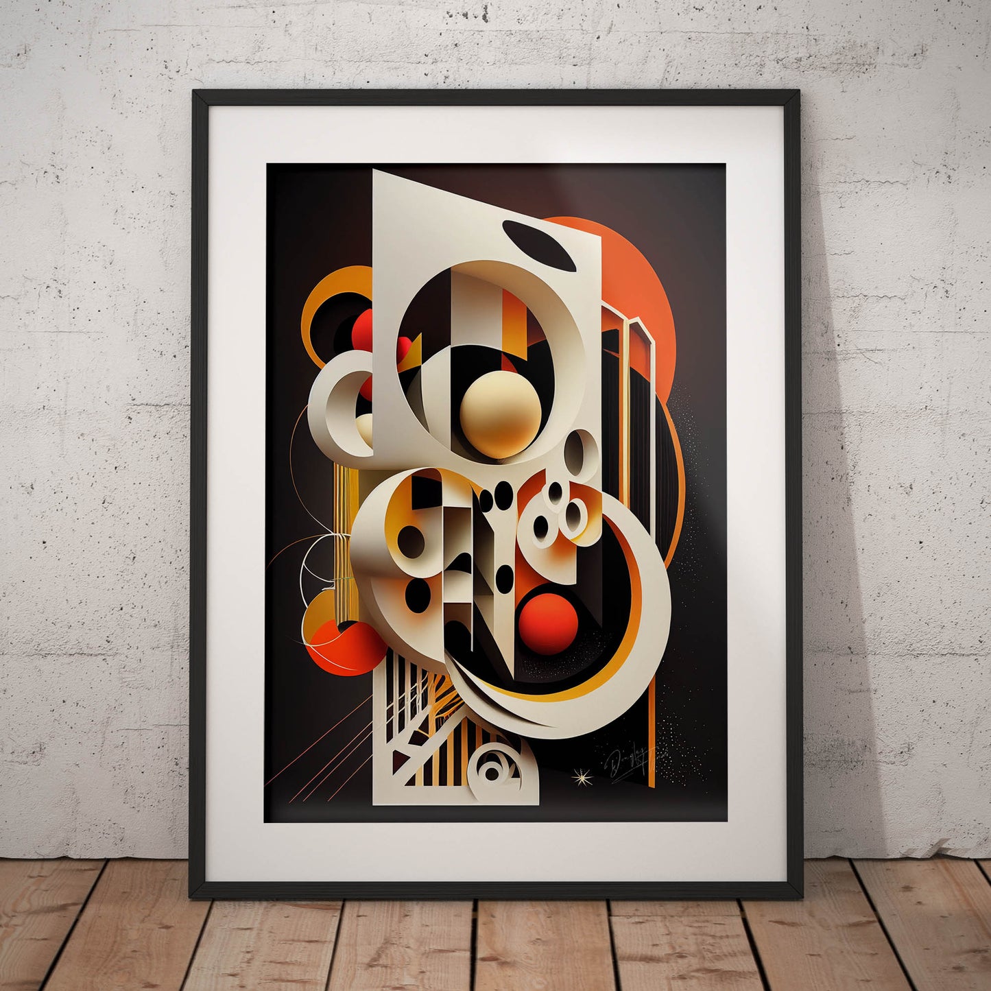 »Lively Linearity« retro poster