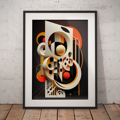 »Lively Linearity« retro poster