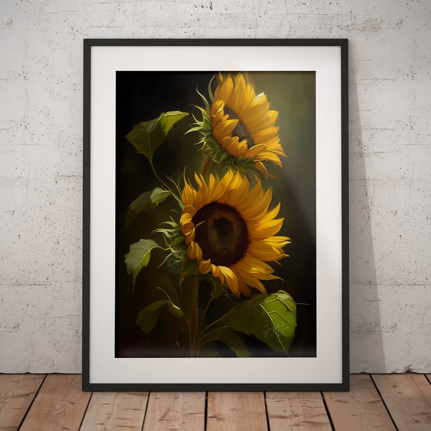 »Intimate Florals« retro poster