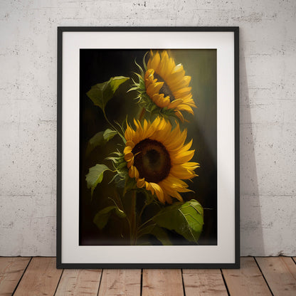 »Intimate Florals« retro poster