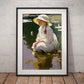 »Lily's and reflection« retro poster