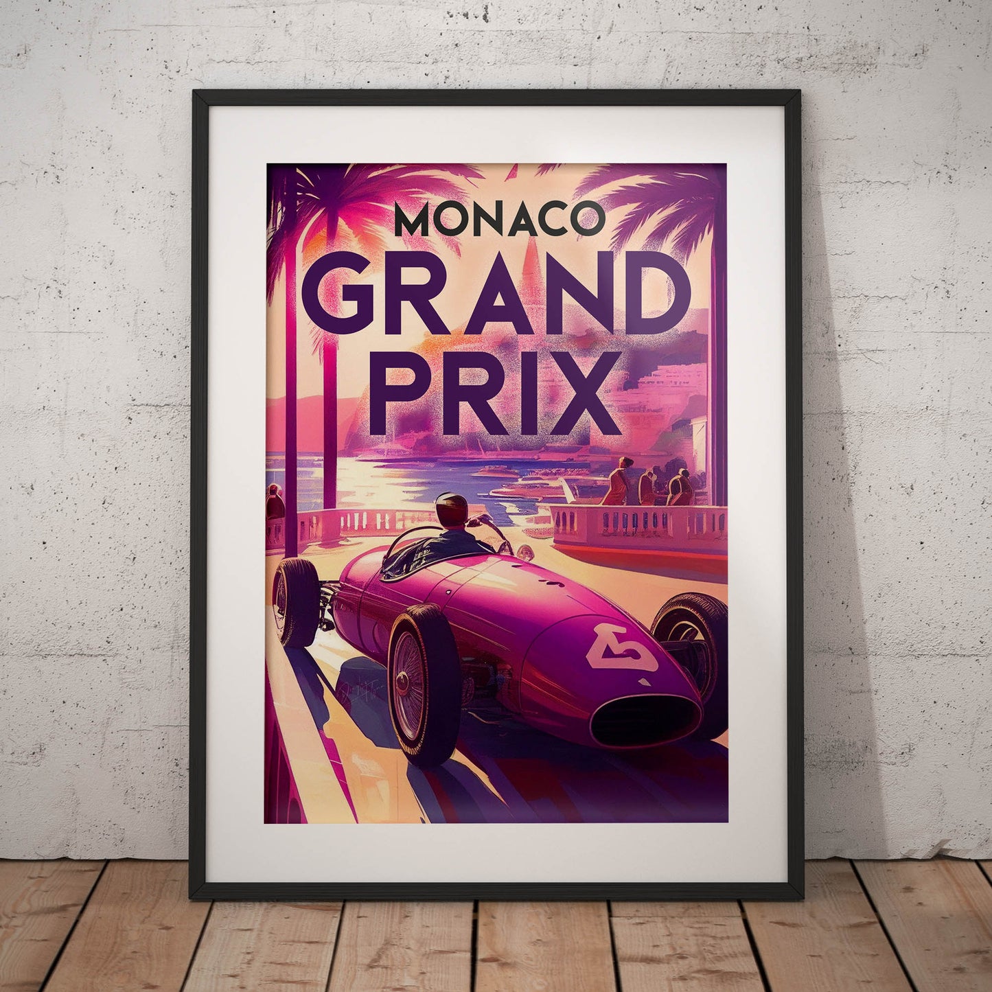 »Memorable Motorsports Moments« retro poster