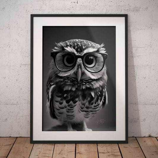 »Professor Hoots« retro poster