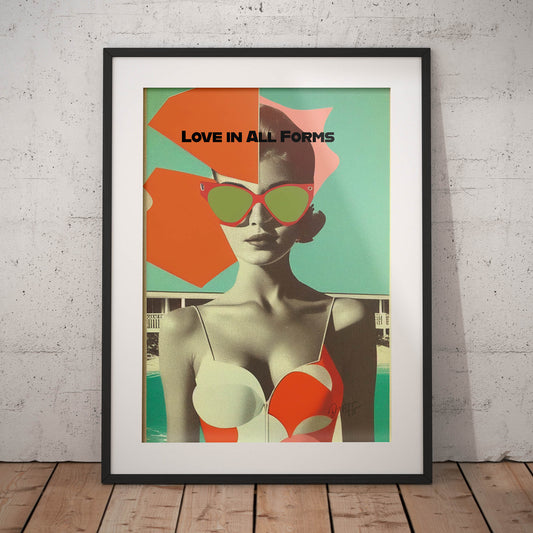 »Love in All Forms«retro poster